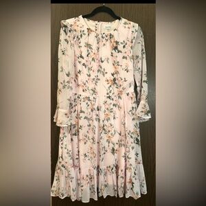 Calvin Klein floral Tiered Midi Dress